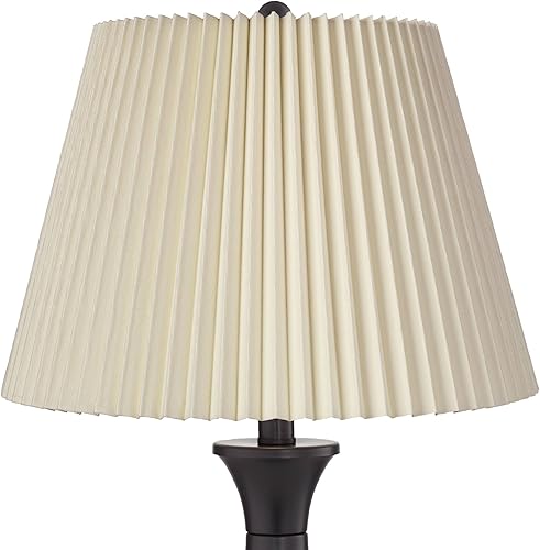 Miniatura 2 de Regency Hill Blakely - Juego de 2 lámparas de mesa táctiles tradicionales con puerto de carga USB de 25 pulgadas de alto, bronce oscuro, metal, LED,