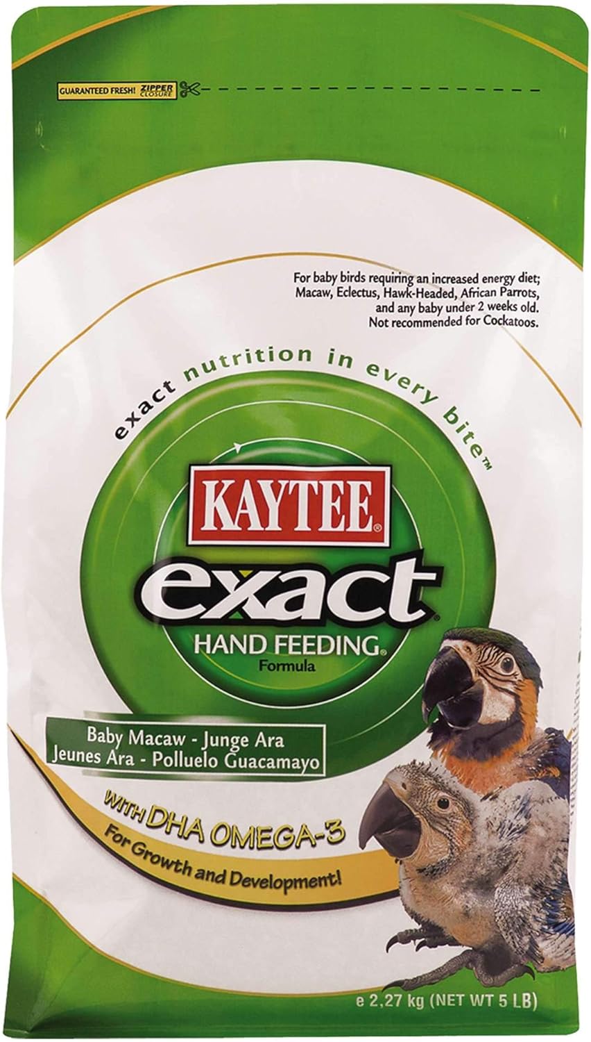 Kaytee Exact Hand Feeding Formula Macaw 5lb Parrot Hand Feed Amazon