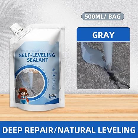 Crack Filler - 400ml, Concrete Crack Filler, Long-lasting | Lightweight Brick Repair Fillers, Concrete Crackes For Walls, Brick, Stone, Patio Gaps, Self-Leveling Floor Compound