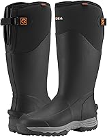 Vista 5 de HISEA Botas de lluvia de goma para hombre, botas de caza aisladas, botas de trabajo de neopreno impermeables para pesca agrícola, 6