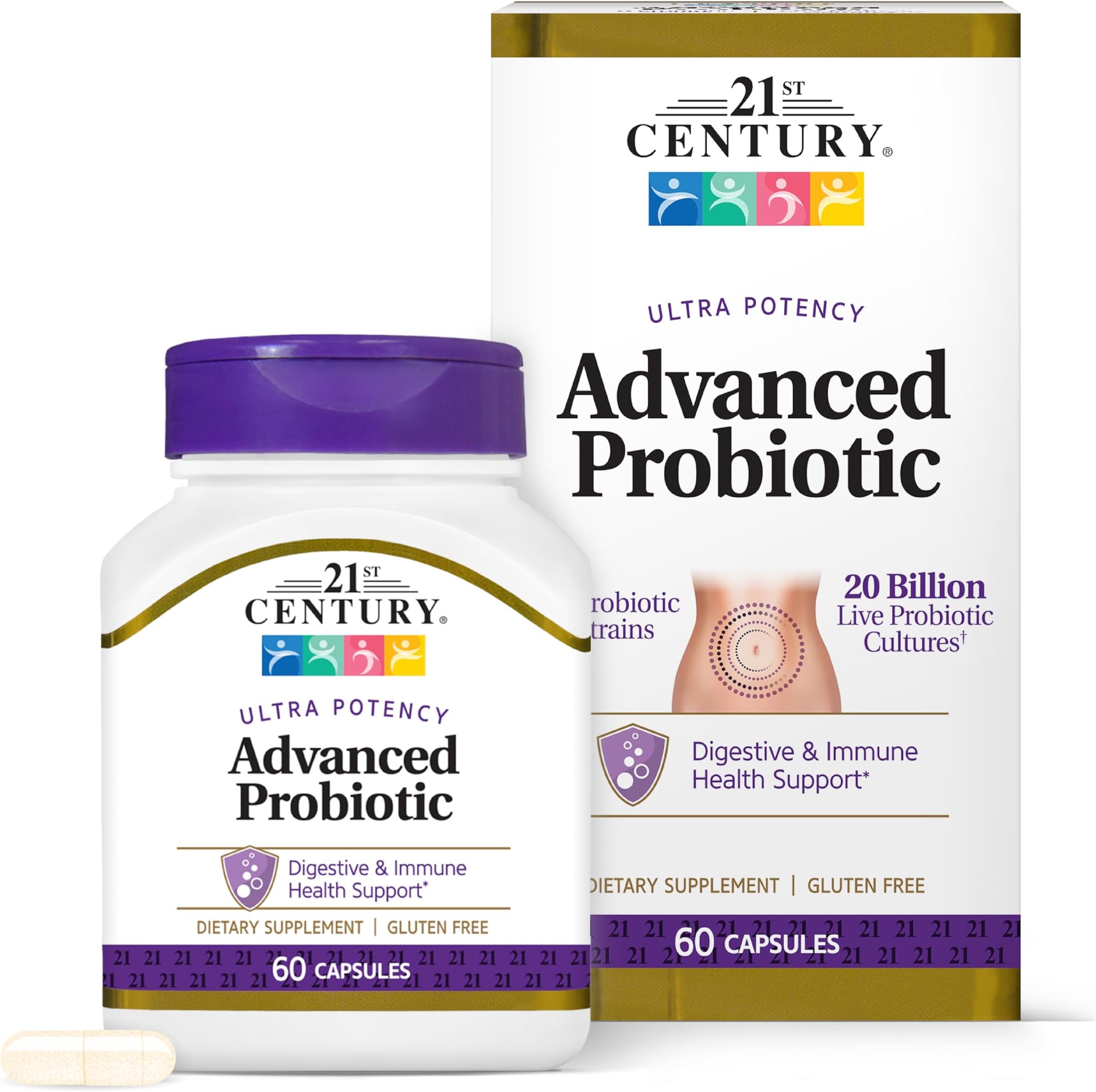 Advanced Probiotic Capsules, 60 Count (27505)