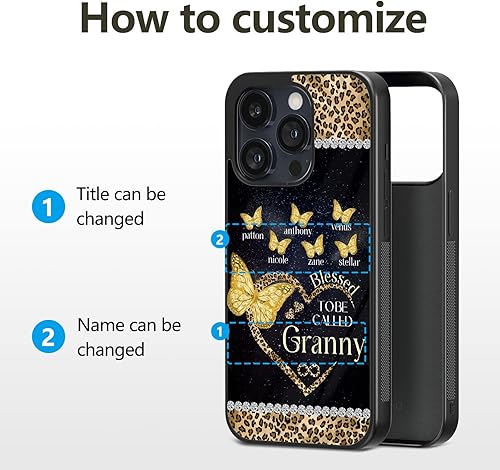 Miniatura 7 de Carcasas con nombre personalizado para teléfono, diseño para mujer para iPhone 11 12 13 14 15 16 17 Pro Max Plus Mini Xr Xs para Samsung S9 S10 S20