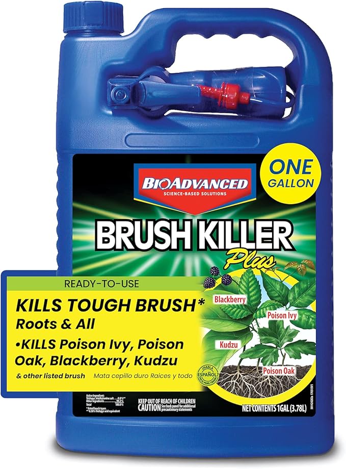 Bayer Advanced Brush Killer Plus 704655 listo para usar, 1 galón Patio, Césped y