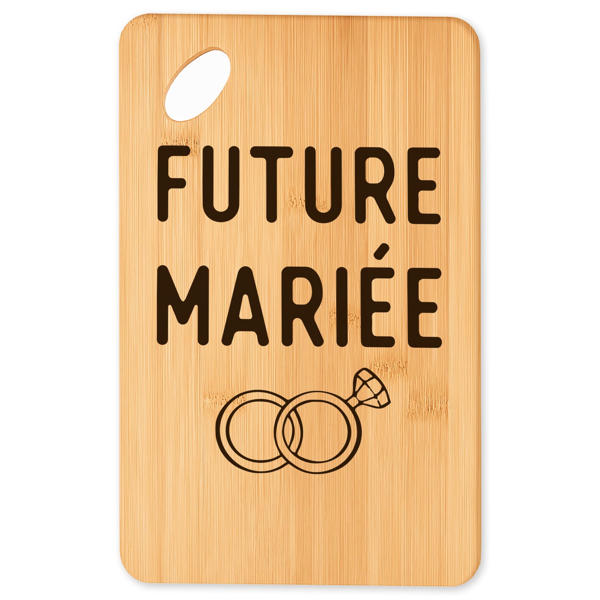 Planche à découper EVJF en bambou et plateau apéro pour cuisine et barbecue