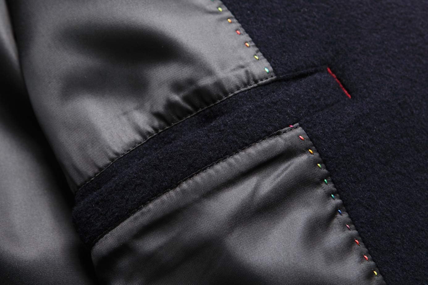 Men's Premium Wool Blend Double Breasted Long Pea Coat - Image 6