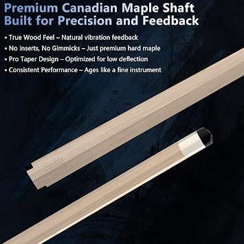 CUEELF Pool Cue Stick,Low Deflection Shaft Billiard Cue Sticks with 1X1 Hard Case,Professional Billiards Ques Sticks with 13mm Tip,19.5/20/21 oz Pool Stick