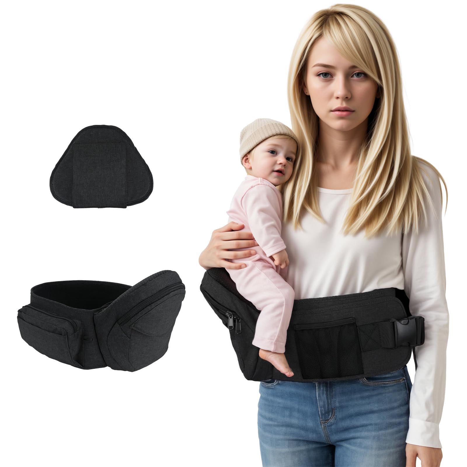 Porte-Bébé Ergonomique Léger Baby Siège de Hanche avec support de