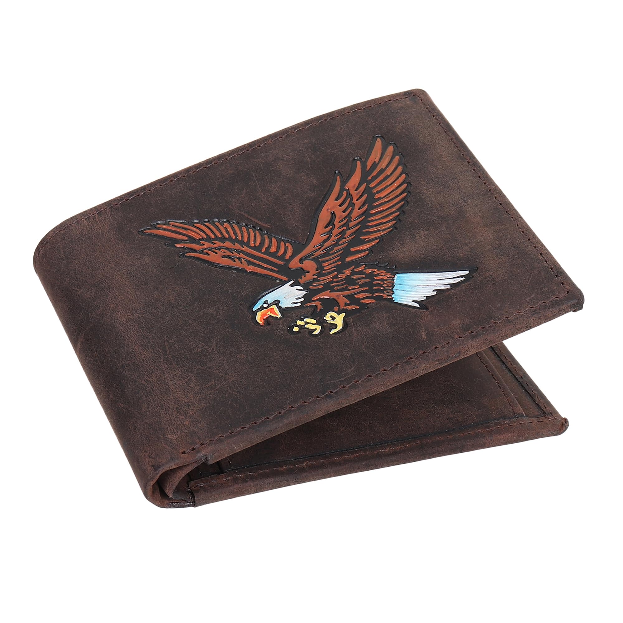g&h Leather Wallets for Men with RFID Blocking Five Cards Slots |Gifts for Father | Husband | Boyfriend(Brown, Pack of 1)-picture-31