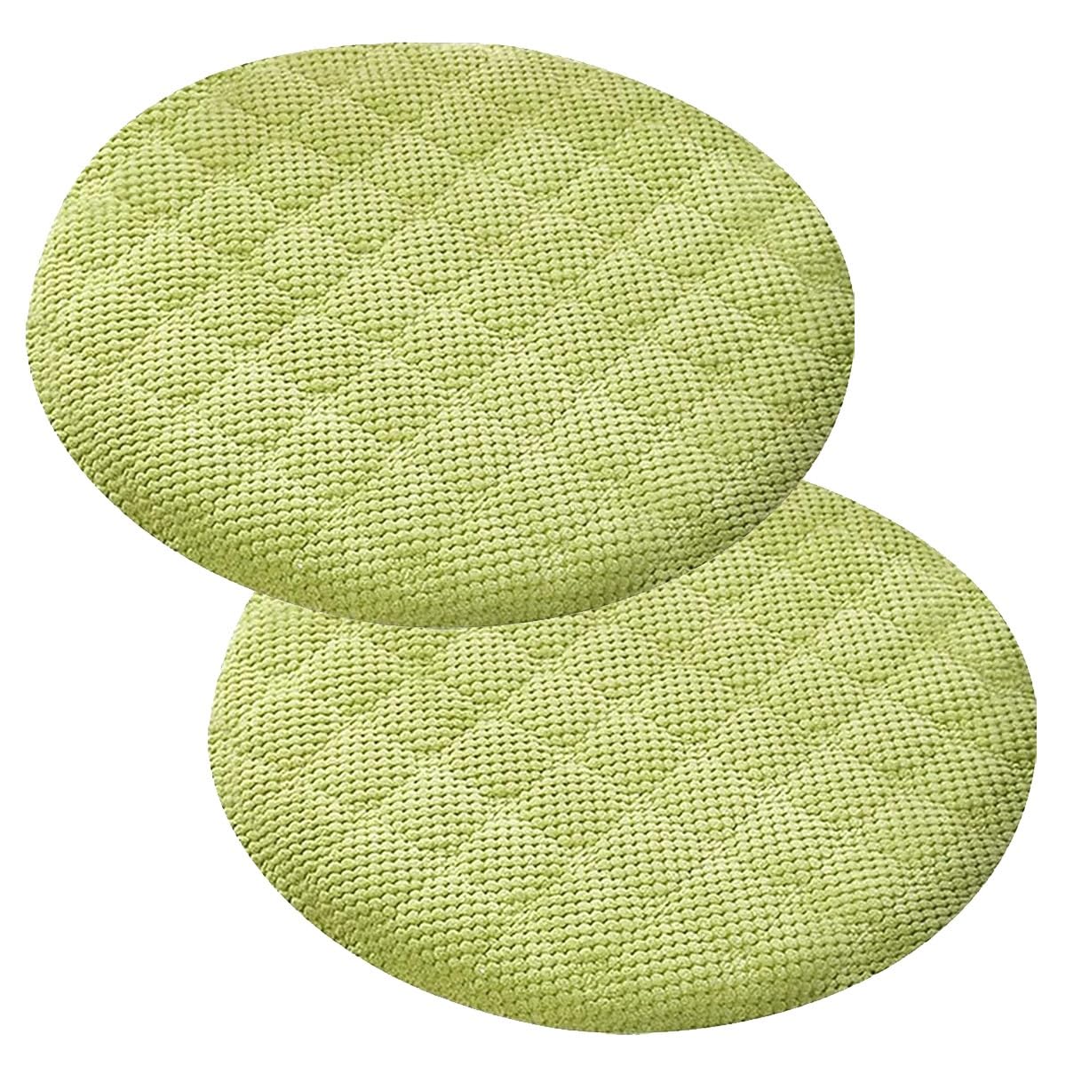 Cojines redondos para asiento de comedor interior y sillas de jardín, 2 unidades con cremallera