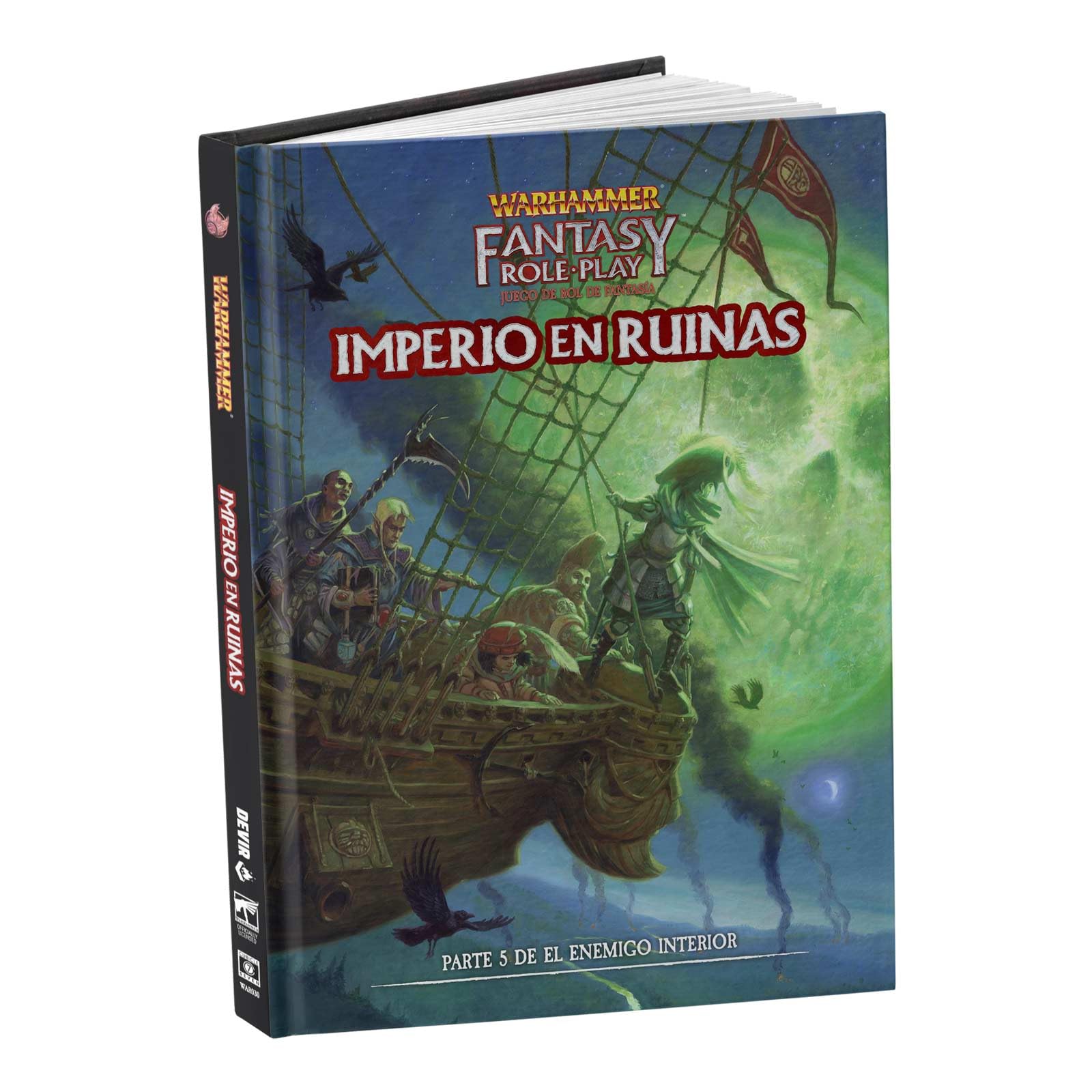 Devir - Warhammer 4ª edicion, El Imperio en Ruinas Aventura, Juego de rol, Juego Warhammer, Libro de rol, Estrategia, Extras del Juego de rol (WFIMRUAV)