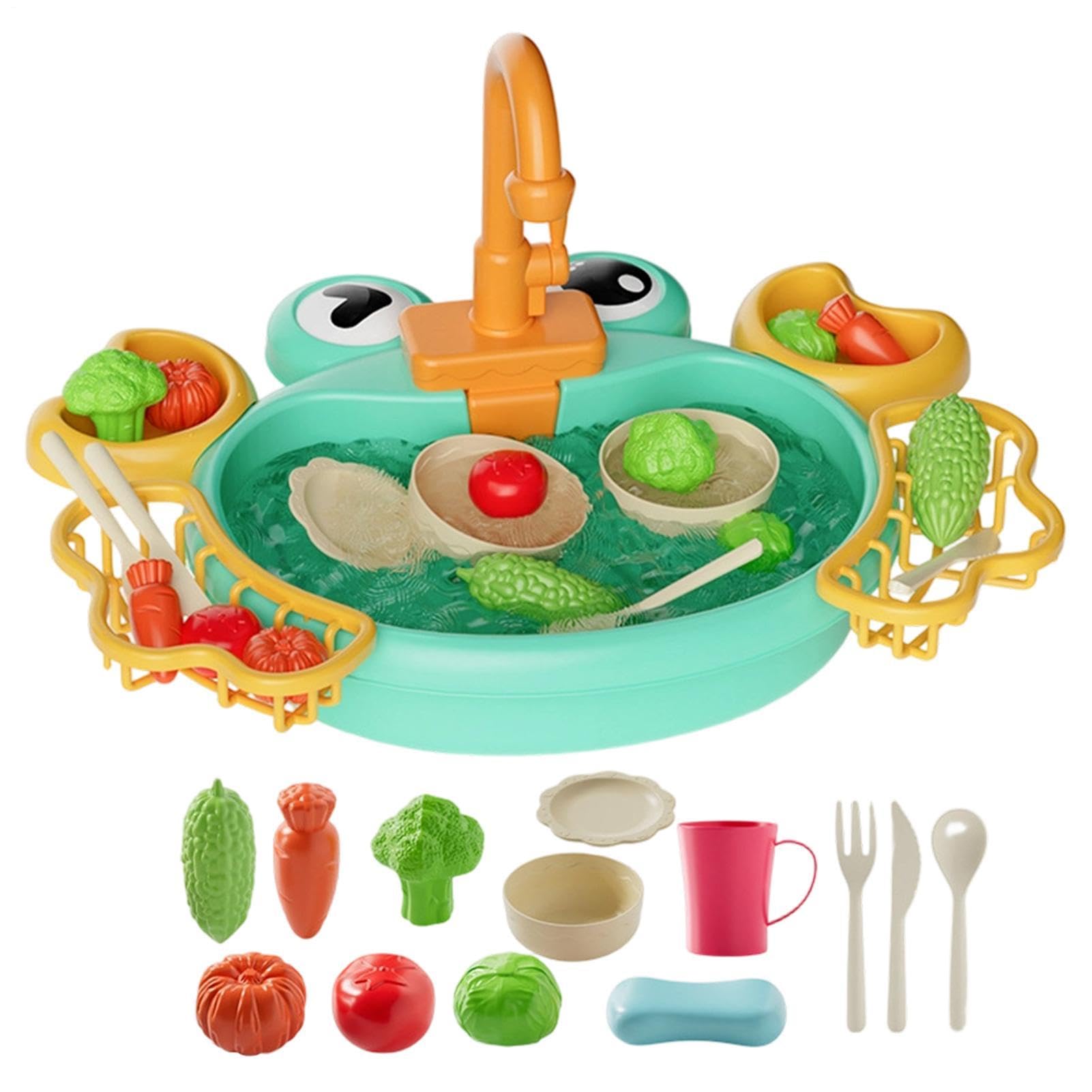 Generico Giocattolo con Acqua Corrente Giochi di Ruolo per Bambini | Elettrico Giocattolo per Bambini Bambine Prescolari Giardino Spiaggia Campeggio Asilo Casa Bagno Cameretta Festa