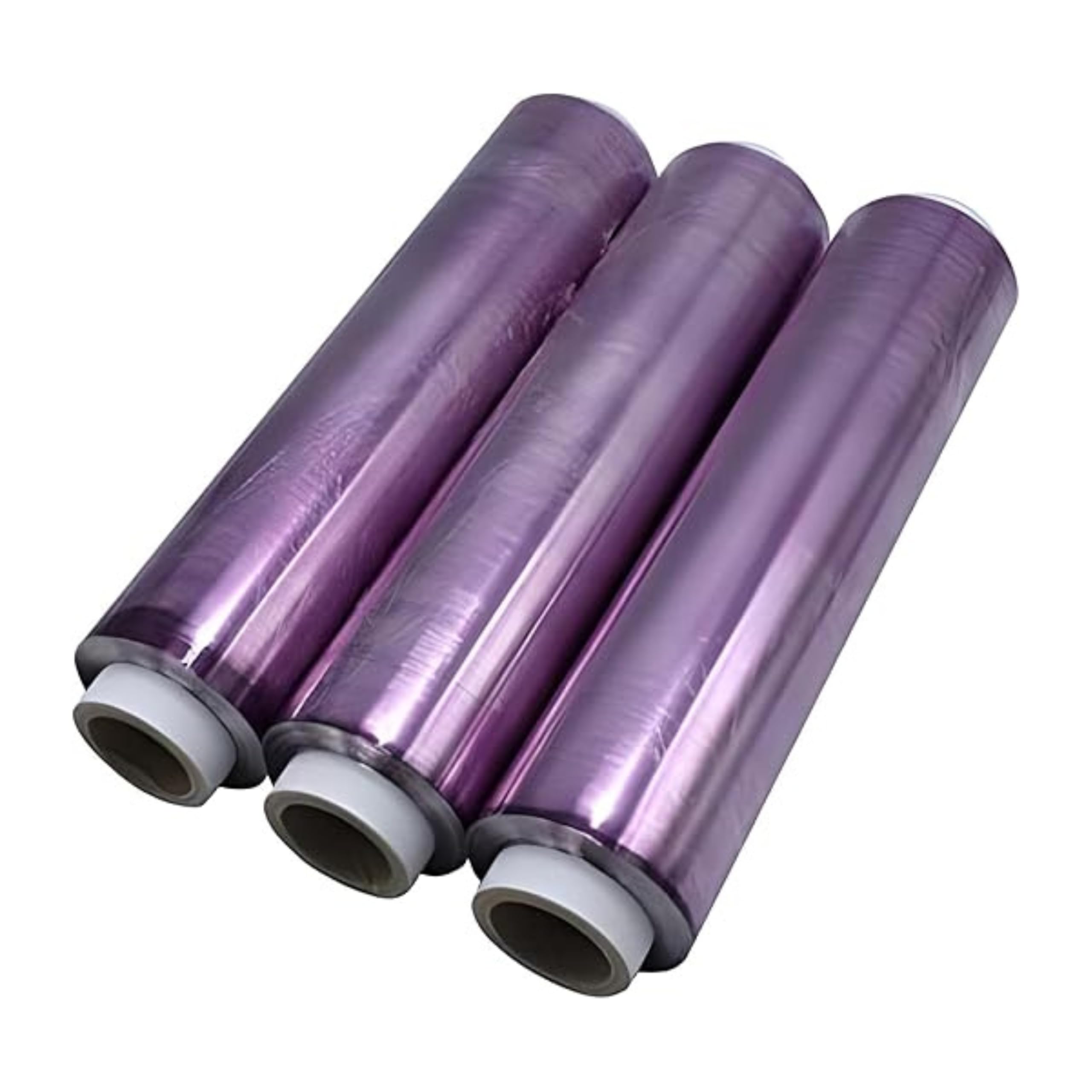 Rollos Film Alimentacion Transparente - Film Transparente para Embalar, Papel Film, Rollo Papel Industrial, Medidas 45cm x 300m, Caja Con 3 Rollos (3, 45cm x 300m)