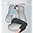 MOON PARK Pregnancy Pillows for Sleeping - U Shaped Full Body Maternity Pillow with Removable Cover - Support for Back, Legs, Belly, HIPS - 57 Inch - Light Grey - Cooling Cover