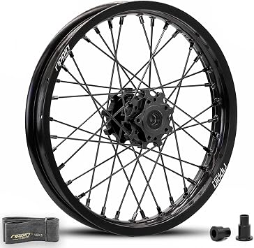 Rippin Moto Blackline 16" Rear Wheel Fits Sur-Ron LBX, Segway X160/X260, and E-Ride PRO SS 2.0 | CNC Hubs, 7050-T6 Rims, Stainless Spokes Black