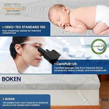 Memory Foam Mattress Topper King 7cm Thick Extra Firm Support