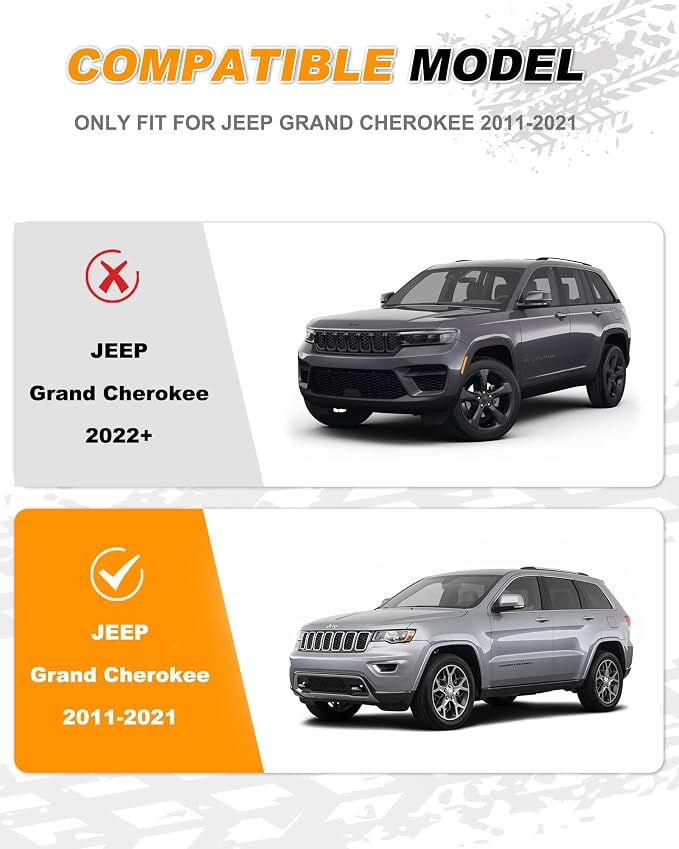 Estribos laterales para Jeep Grand Cherokee 2011-2021 miniatura 2