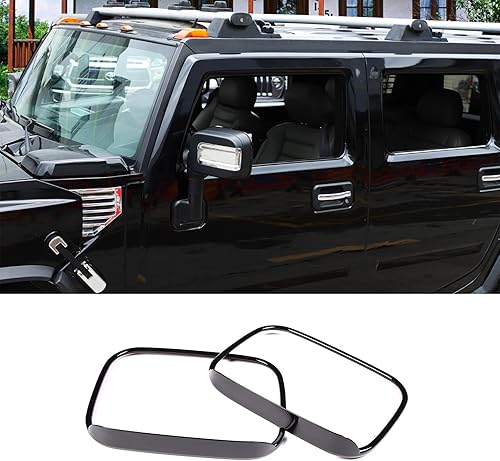 Miniatura 8 de Compatible con espejo retrovisor Hummer H2 2003-2009, protectores de lluvia, espejo retrovisor, cejas de lluvia para accesorios Hummer H2 2003-2009