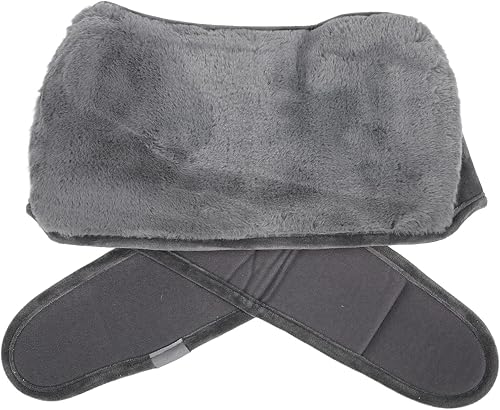 Uterus - Cinturón de cintura de calentamiento gris oscuro, ajustable, grueso, suave, para botella de agua caliente, para calentar el dolor de