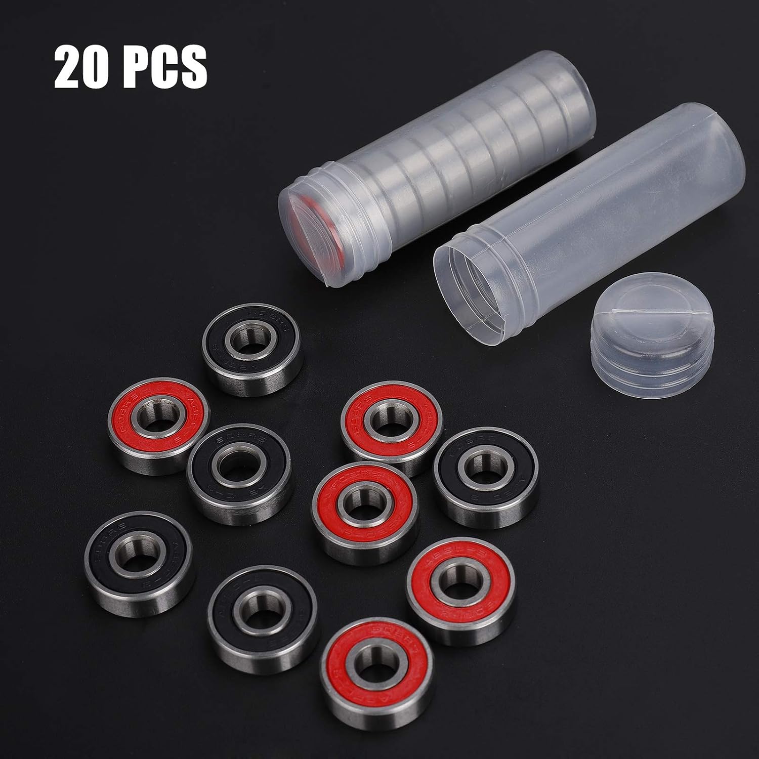 Deep Groove Ball Bearings 608RS Mini Steel Bearings Double Rubber Sealed for Skateboard Scooter Roller Skate Wheel 20pcs - Image 3