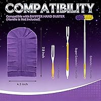 Vista 2 de Recambio de plumero reutilizable, repuesto de plumero reutilizable, plumeros de forro polar reutilizables, plumeros planos de plumas, almohadillas