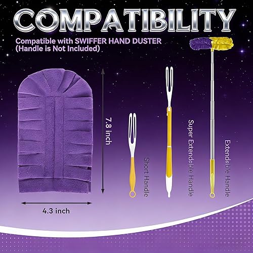 Miniatura 2 de Recambio de plumero reutilizable, repuesto de plumero reutilizable, plumeros de forro polar reutilizables, plumeros planos de plumas, almohadillas