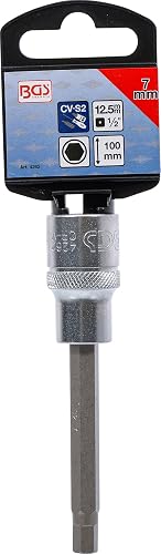 BGS 4262 | Bit Socket | length 100 mm | 12.5 mm (1/2") Drive | internal Hexagon 7 mm - 3