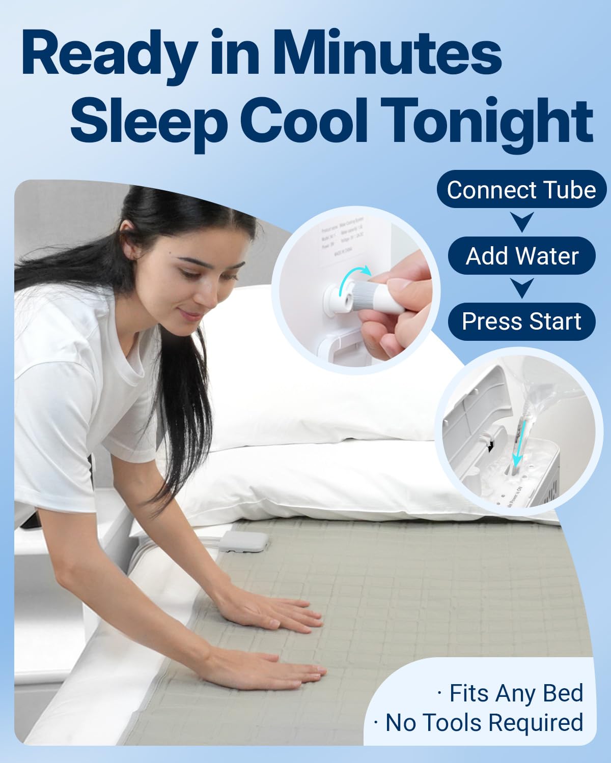 Amazon.com: SAITRIO Cooling Mattress Pad, Active Hydro-Powered Bed