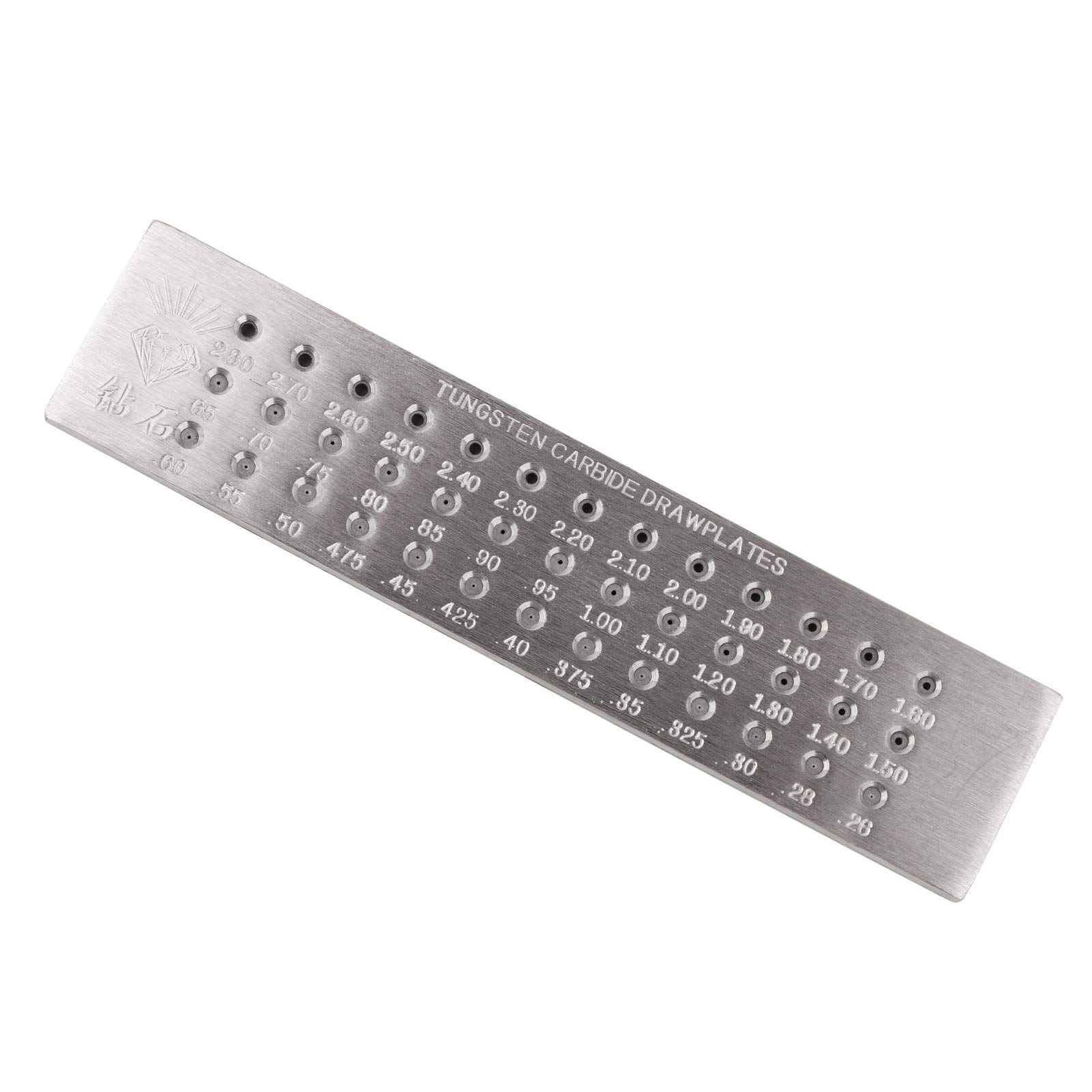 Plaque de tirage pour bijoux outils de bijouterie solides exécution exquise ronde 0.26-2.8