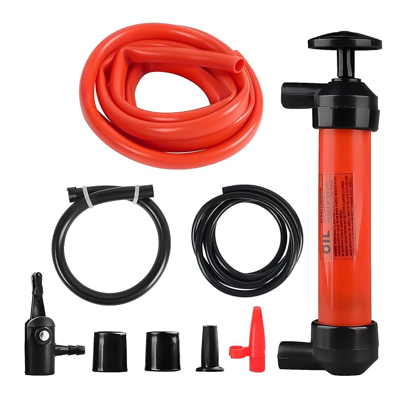 Bomba Manual de Transferência de Combustível e Extrator de Fluidos Wogomz com Kit de Sifão e Adaptadores de Ar WO-129-MFDP