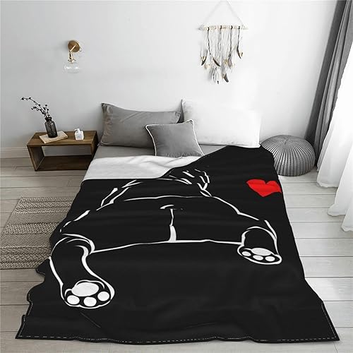 Miniatura 3 de Manta divertida de perro bulldog francés para niñas y niños, manta mullida de microforro polar, manta de felpa de moda, regalos para Navidad y