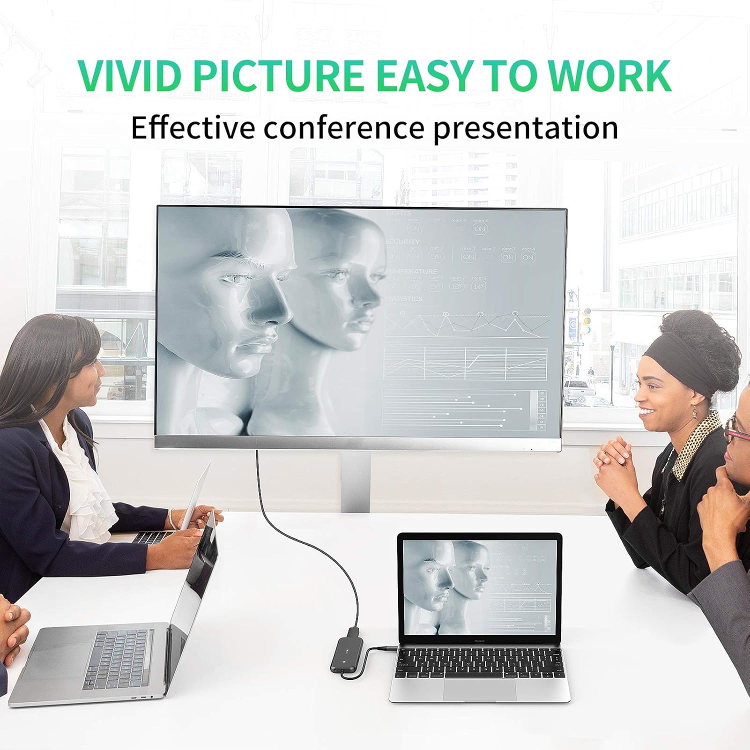 Crеаtіvе Prоduсt BIFALE USB C Hub 7 in 1, USB C Adapter, Type C Multi-Function Hub with USB C to 4K HDMI, 3 USB 3.0 ports, SD/TF Card Reader, 100W PD Compatible with iPad Air 2020, MacBook Pro 13/15(Thunderbolt 3),etc