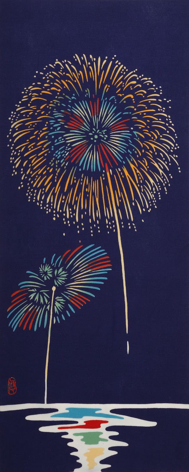 絵画　花火　(はなび) 楽天市場】絵画 吉岡浩太郎・思い出の花火 版画 インテリア : 絵画生活