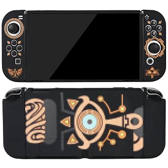 TIKOdirect Dockable Case متوافق مع Switch OLED 2021 ، Cool Protective Soft Cover Full Protection for Switch OLED and Joy-Con Controller، Black   