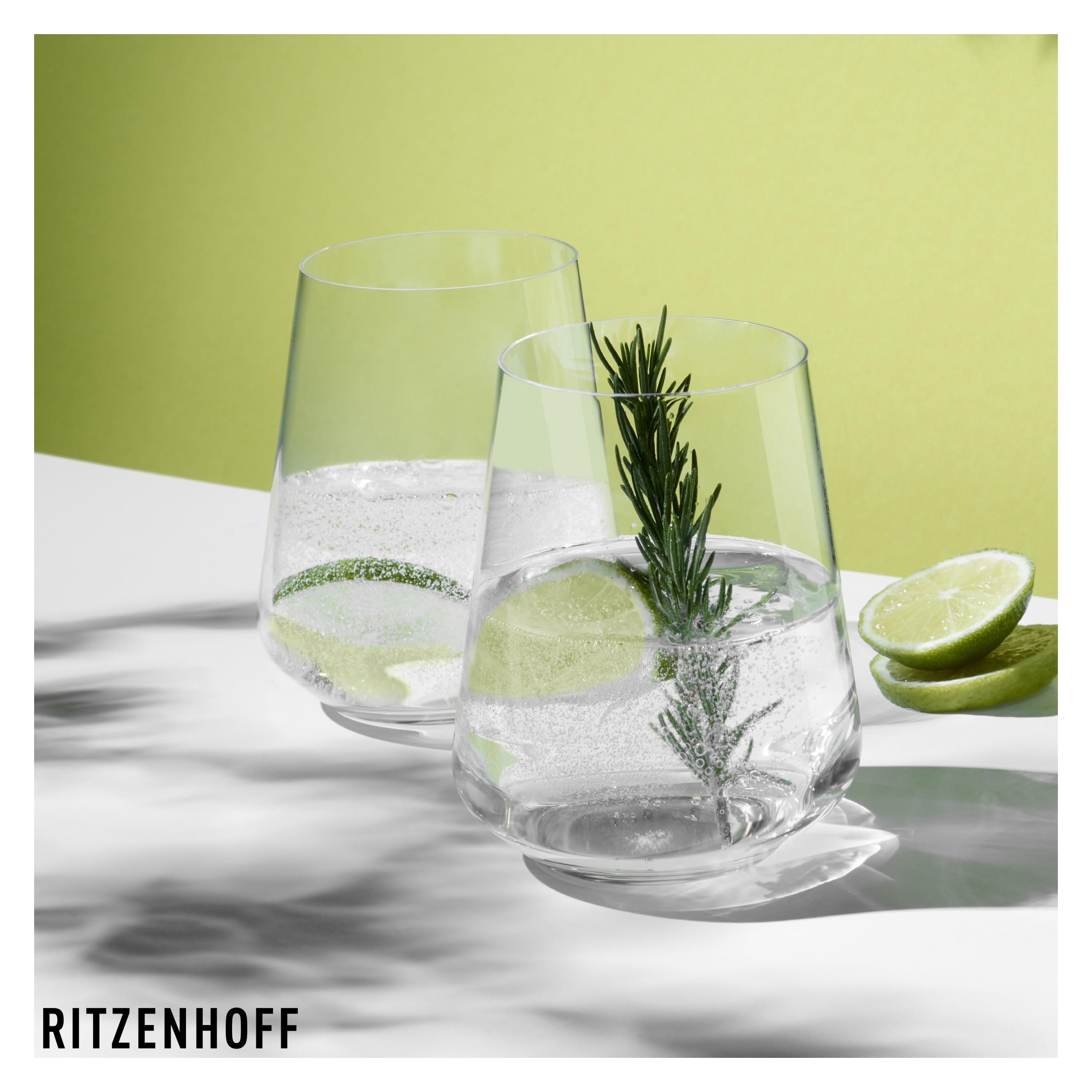 Ritzenhoff & Breker Kindergläser Unterwasserwelt, 3er Set, 205 ml, Bedruckte Kinderbecher mit Tier-Motiven, Tintenfisch/Delphin/Krebs, Spülmaschinengeeignet