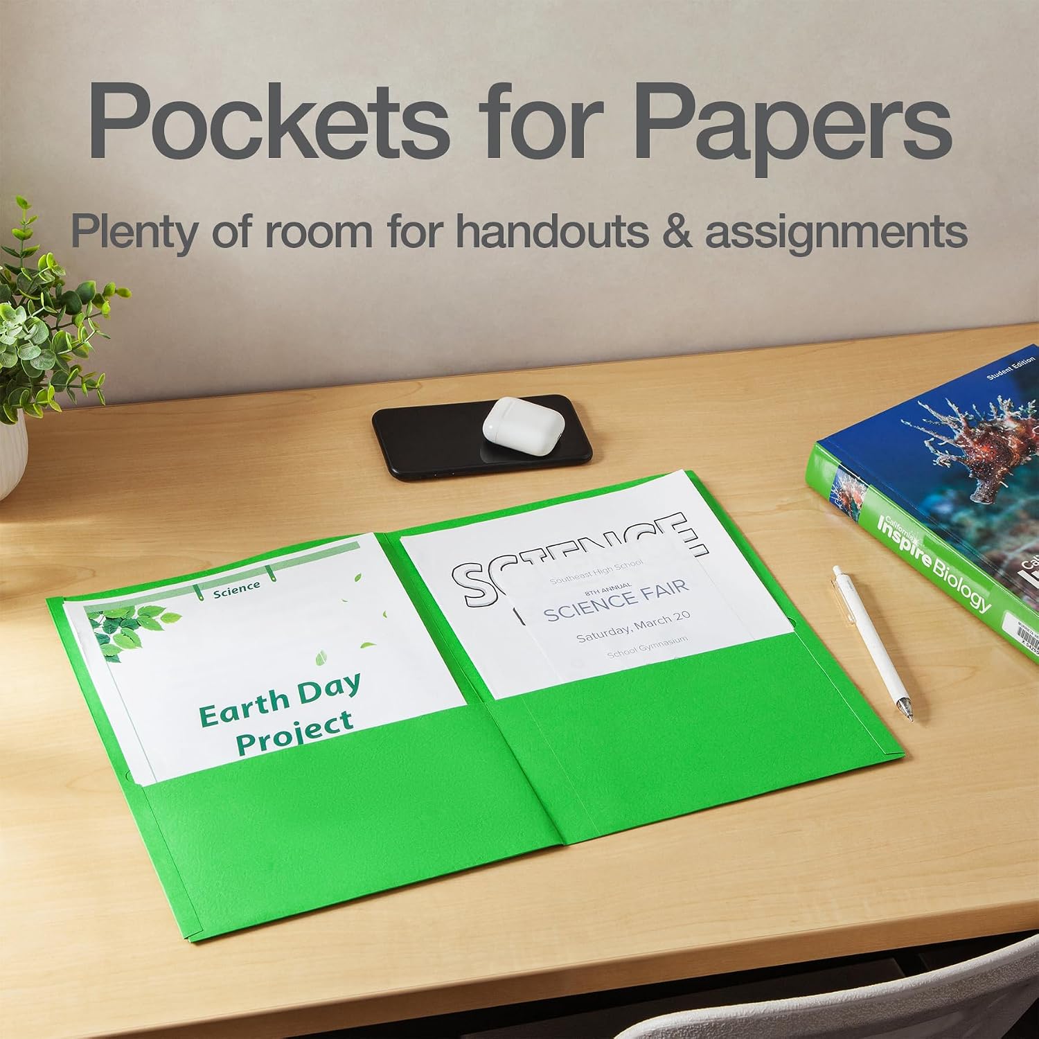 Oxford 2 Pocket Folders, 25 Pack, Tropical Colors, School Value Pack image 4