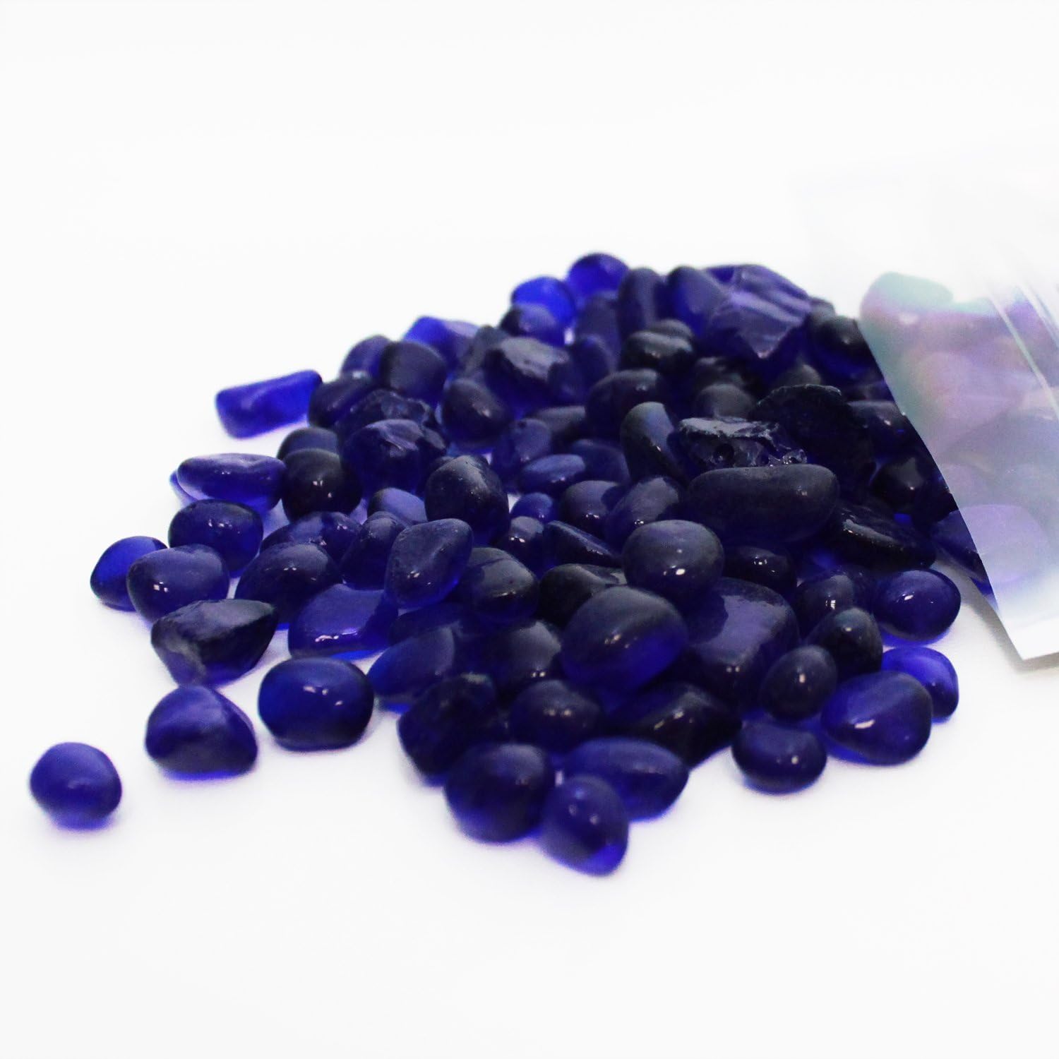 Nature Aquarium Polished Glass Gravel Dark Blue Glass