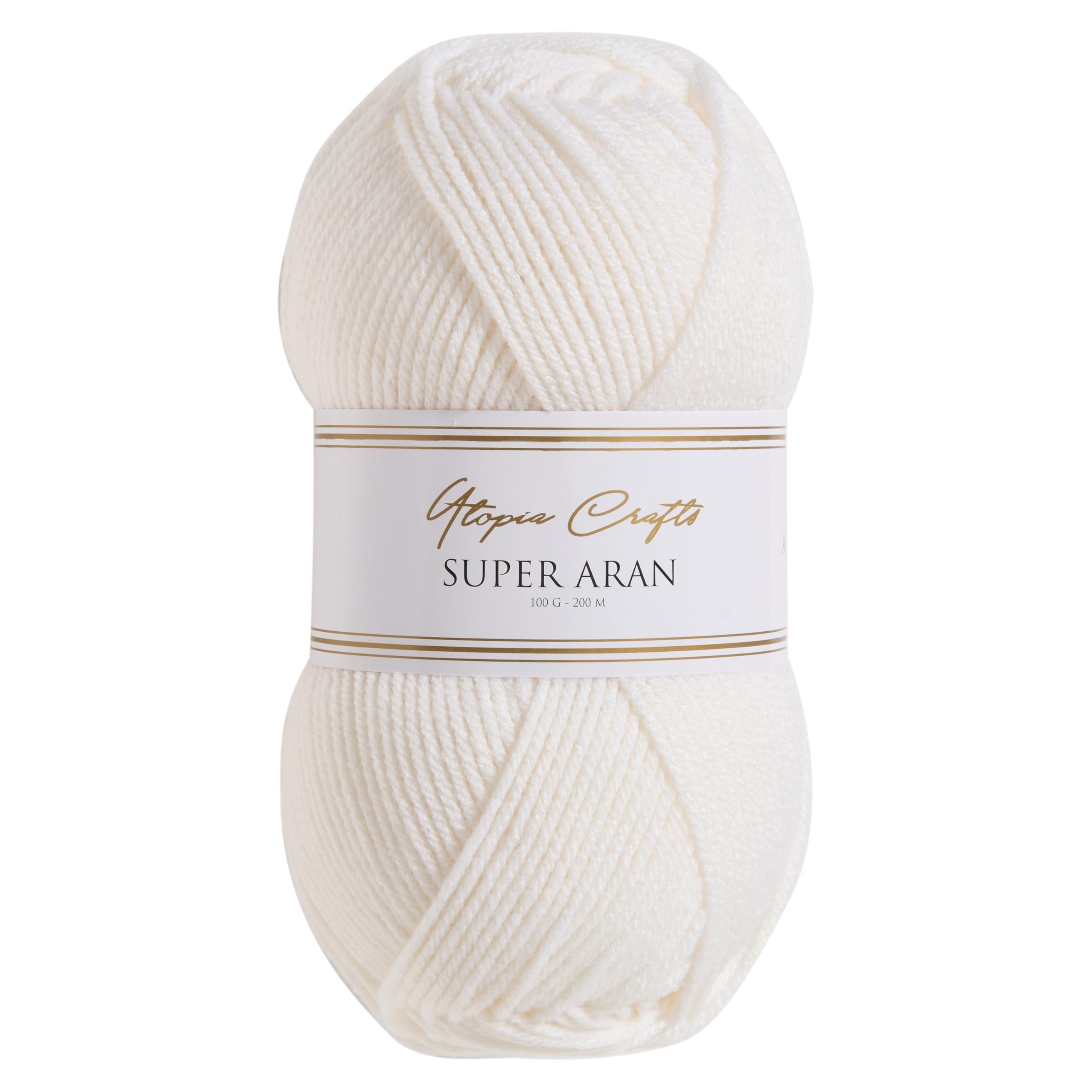 Utopia Crafts Super Aran Acrylgarn 100g/200m, vegan (3x100g)