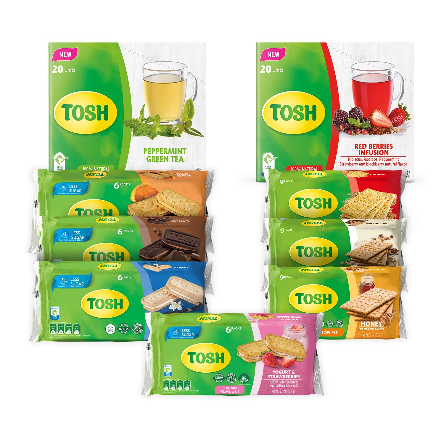 Tosh Assorted Cookies, Crackers & Infusions Crackers 1