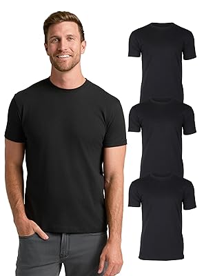 True Classic Mens T-Shirts – Short Sleeve Crew Neck T Shirts for Man, Cotton Blend Plain Novelty Men's T-Shirts