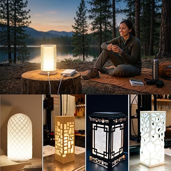 5-Pack LED Lamp Kit 001 for for Bambu 3D Printed Lamps, 5V Light