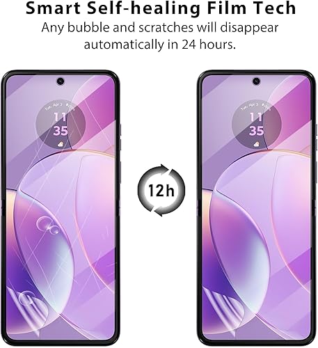 Miniatura 4 de WILLONE Protector de pantalla solo para Motorola Razr (2023) modelo 2023 (2 protectores de pantalla interiores de TPU y 2 protectores de lente de