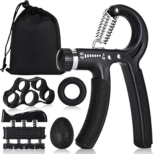 Miniatura 8 de Hand Grip Strengthener,Grip Strength Trainer,22-132 Lbs Adjustable Resistance Forearm Exerciser Workout for Rehabilitation Athletes Climbers