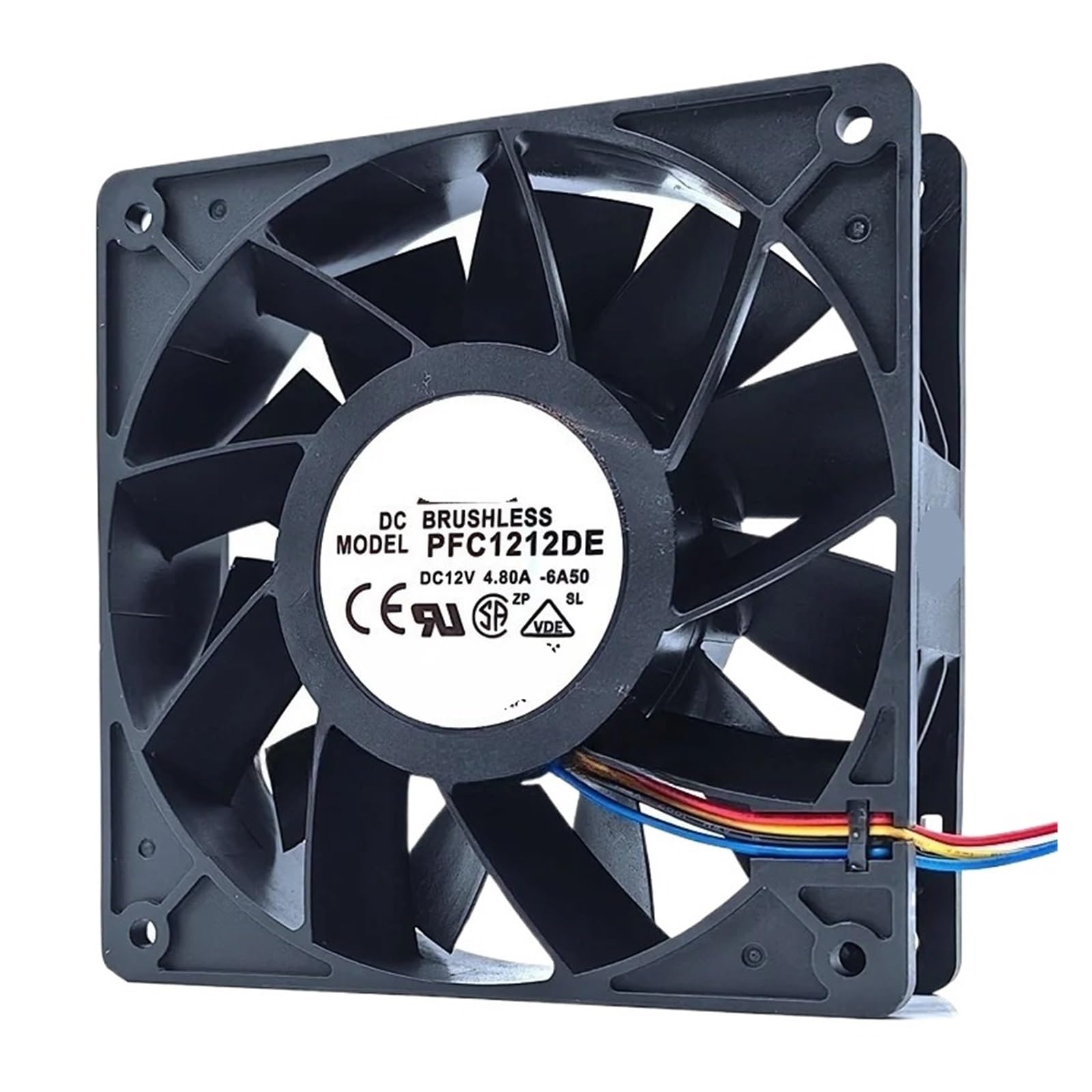 WESAWQGH PFC1212DE Cooling Fan 12VDC 4.80A 120x120x38mm 4-wire