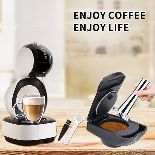 Vista 27 de Adaptador de cápsula reutilizable para Dolce Gusto, adaptador de cápsula de café recargable, convertidor de cápsulas de café, soporte de relleno