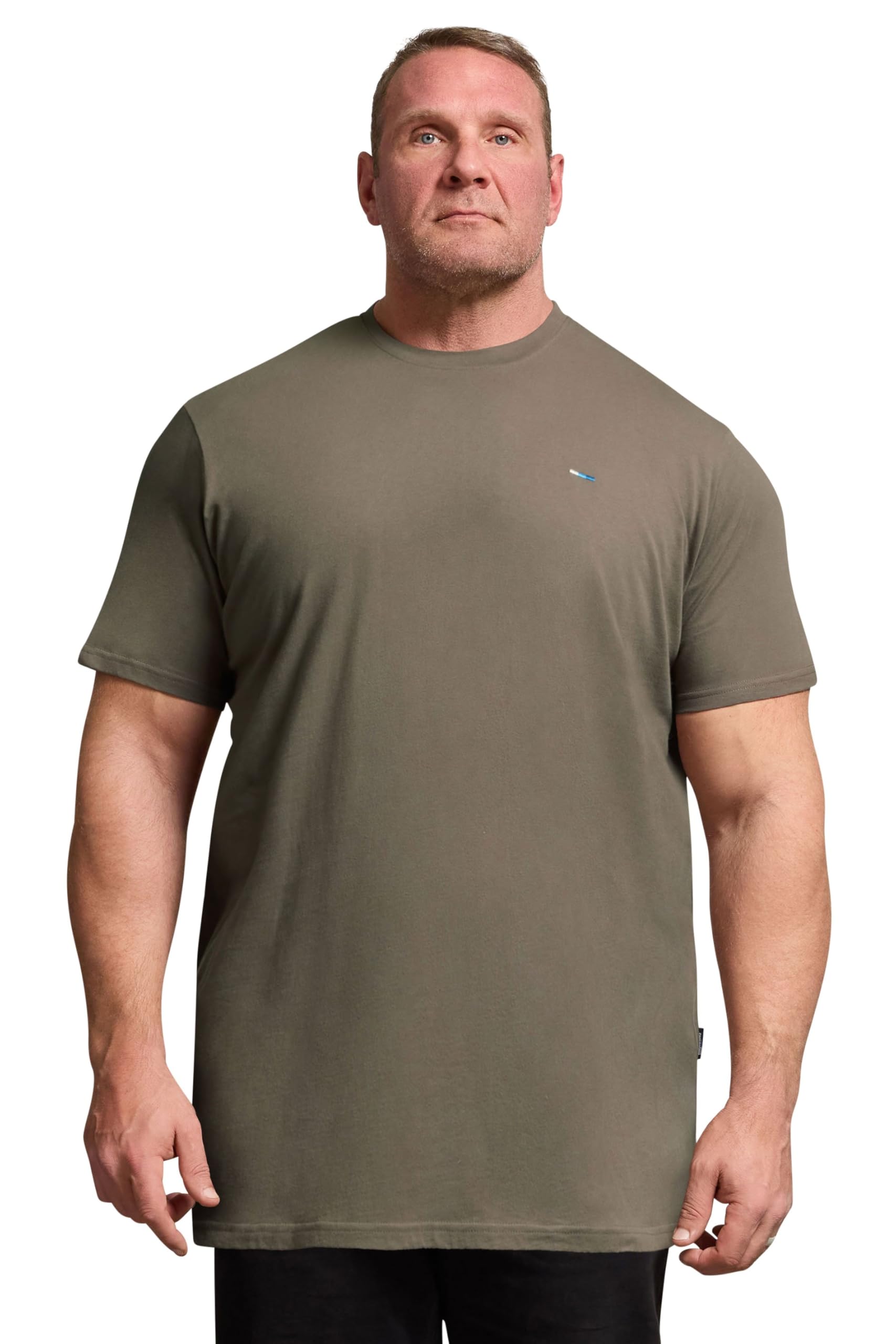 BadRhino Big & Tall Brown Extra Long T-Shirt - Men's - Plus Size Curve