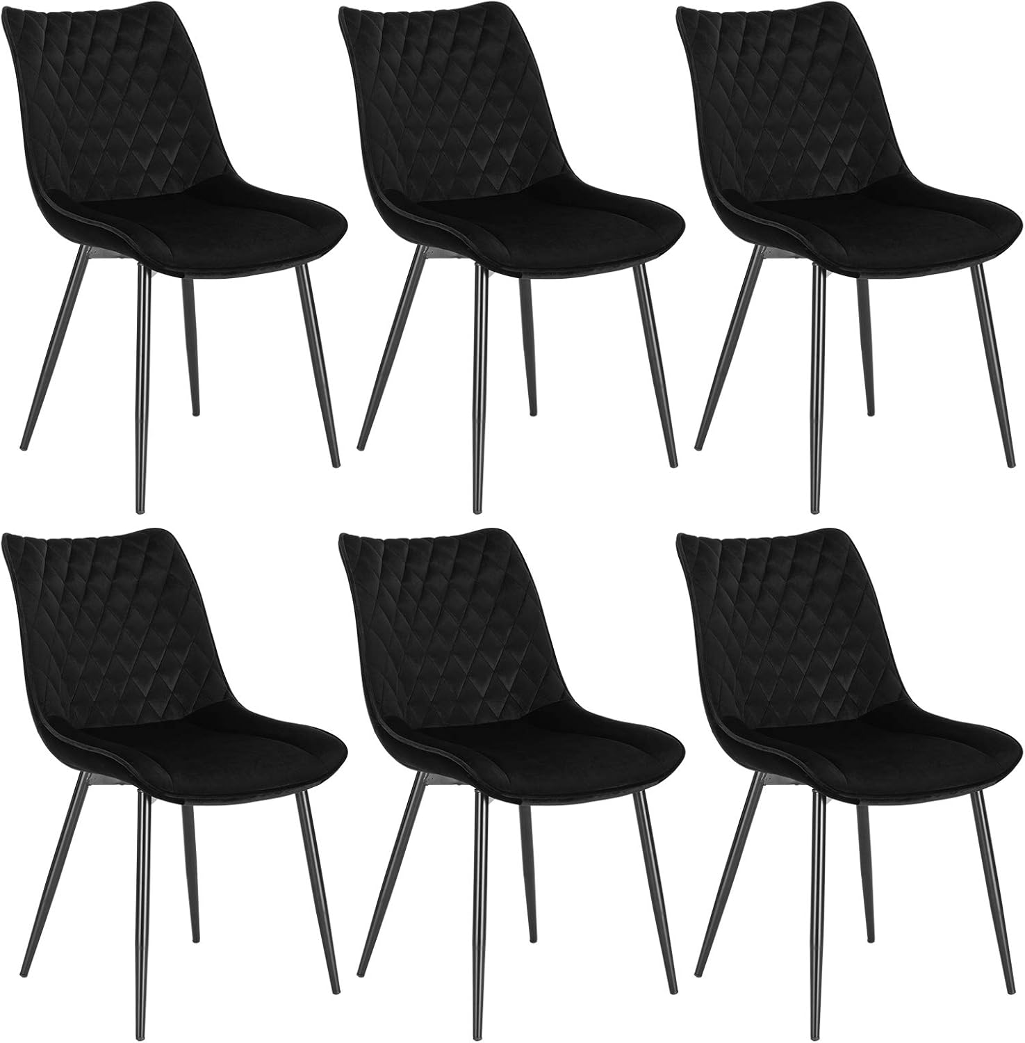 WOLTU Dining Chairs Set of 6 pcs Kitchen Counter Chairs Lounge Leisure
