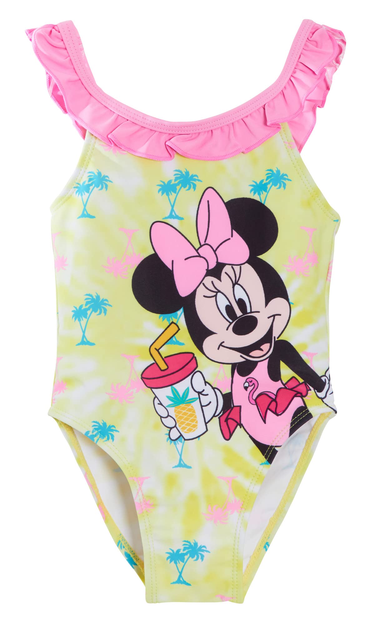 Disney Girls Yellow Minnie Mouse Swimming Costume 24 Months