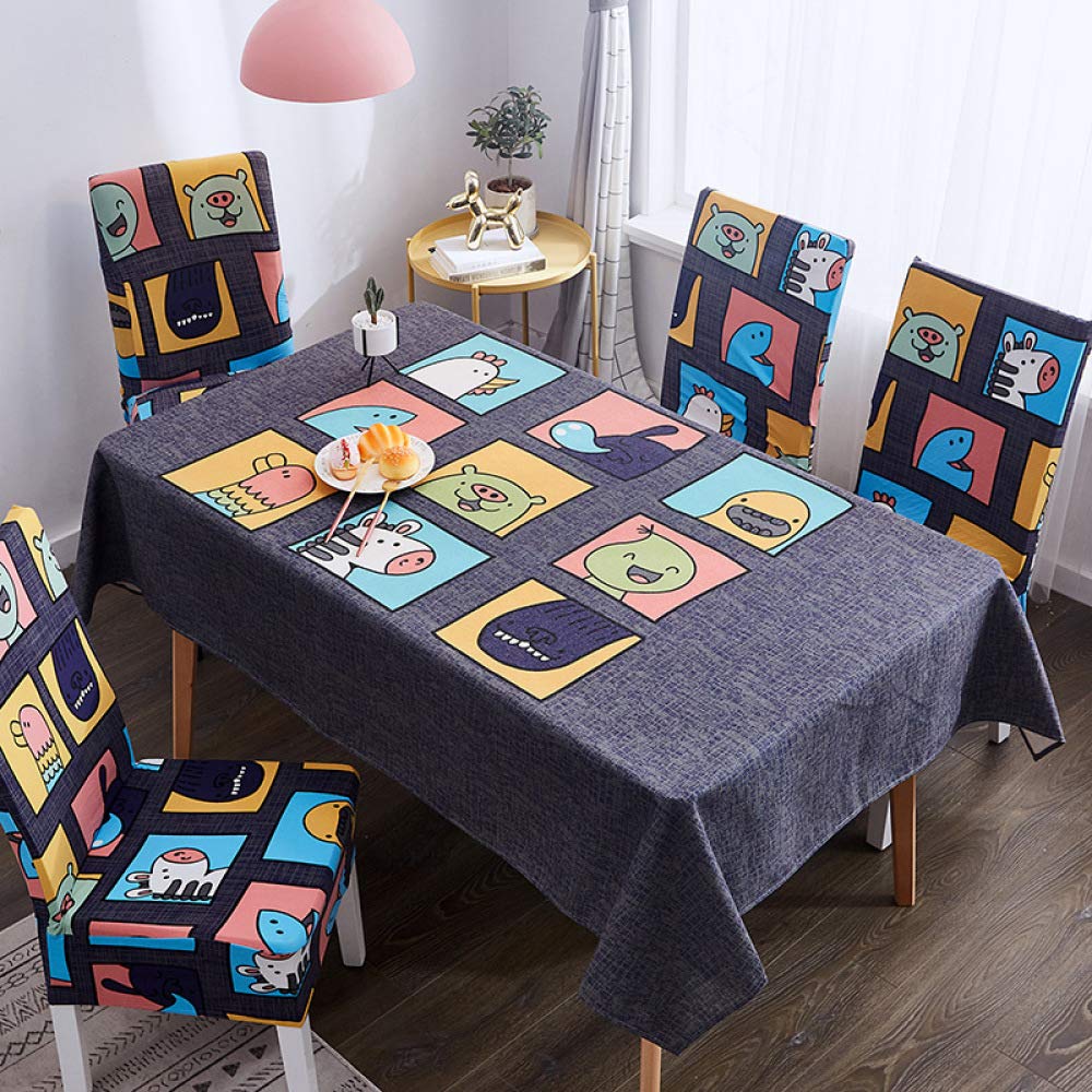 Nappe rectangulaire antitache et protège-chaises pour rénover votre cuisine