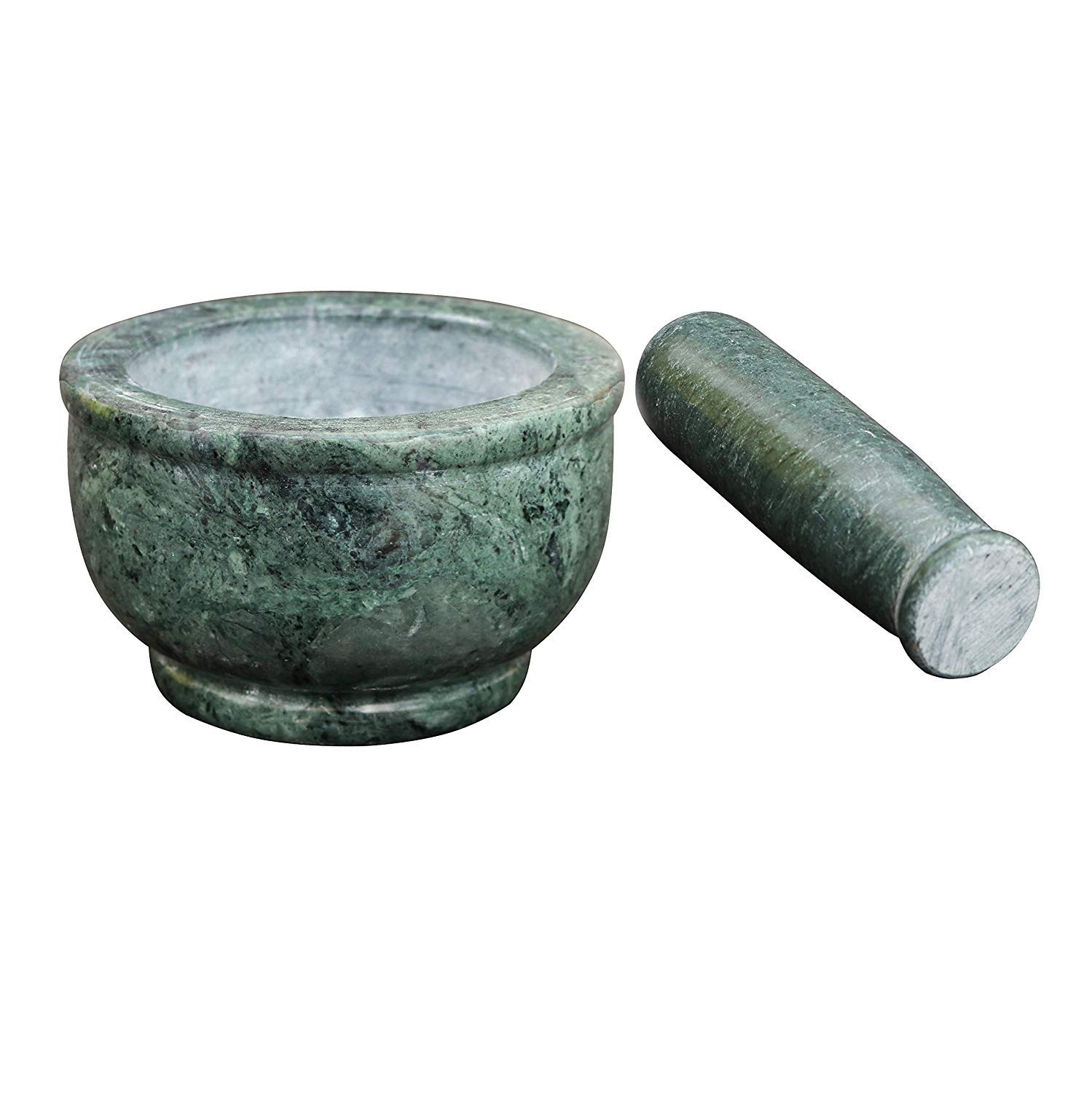 Ikarus Marble Mortar and Pestle (4.7 INCH, Green)