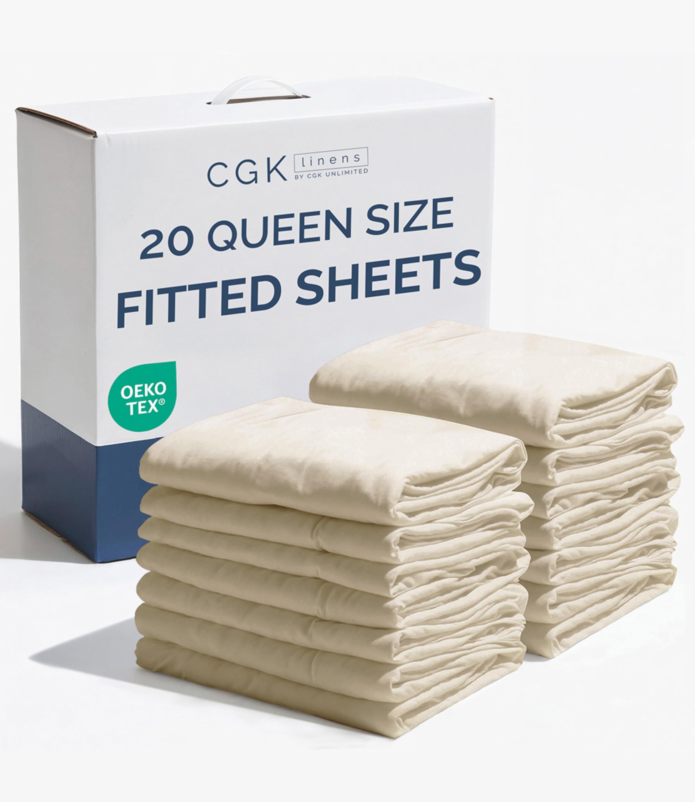 Queen Fitted Sheet - Single Fitted Sheet Only - 8-16" Deep Pockets - Wheat